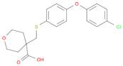 4-((4-(4-chlorophenoxy)phenylthio)Methyl)tetrahydro-2H-pyran-4-carboxylic acid