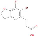 3-(6,7-Dibromo-2,3-dihydrobenzofuran-5-yl)propanoic Acid