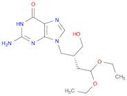 6H-Purin-6-one, 2-amino-9-[(2R)-4,4-diethoxy-2-(hydroxymethyl)butyl]-1,9-dihydro-