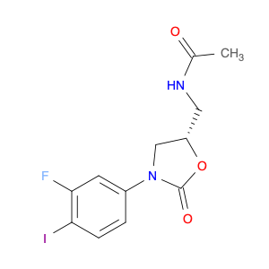 (S)-N-[3-(3-FLUORO-4-IODO-PHENYL)-2-OXO-OXAZOLIDIN-5-YLMETHYL]-ACETAMIDE