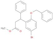 Benzenepropanoic acid, 5-bromo-.β.-phenyl-2-(phenylmethoxy)-, methyl ester