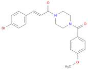 (2E)-3-(4-Bromophenyl)-1-[4-(4-methoxybenzoyl)-1-piperazinyl]-2-propen-1-one