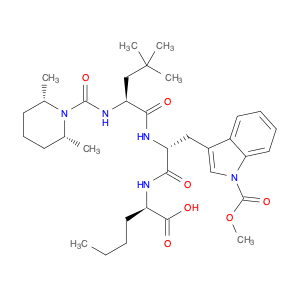 N-CIS-2,6-DIMETHYLPIPERIDINOCARBONYL-β-TBU-ALA-D-TRP(1-METHOXYCARBONYL)-D-NLE-OH