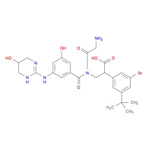 (3S)-3-(3-bromo-5-(tert-butyl)phenyl)-3-(2-(3-hydroxy-5-((5-hydroxy-1,4,5,6-tetrahydropyrimidin-2-…