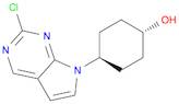 Cyclohexanol, 4-(2-chloro-7H-pyrrolo[2,3-d]pyrimidin-7-yl)-, trans-