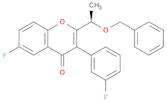 4H-1-Benzopyran-4-one, 6-fluoro-3-(3-fluorophenyl)-2-[(1R)-1-(phenylmethoxy)ethyl]-