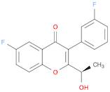 4H-1-Benzopyran-4-one, 6-fluoro-3-(3-fluorophenyl)-2-[(1R)-1-hydroxyethyl]-