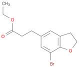 Ethyl 3-(7-Bromo-2,3-dihydro-1-benzofuran-5-yl)propanoate