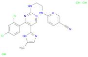 6-((2-((4-(2,4-Dichlorophenyl)-5-(5-methyl-1H-imidazol-2-yl)pyrimidin-2-yl)amino)ethyl)amino)nicot…