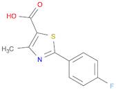 2-(4-Fluorophenyl)-4-methyl-5-thiazolecarboxylicacid