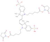 3H-Indolium,1-[6-[(2,5-dioxo-1-pyrrolidinyl)oxy]-6-oxohexyl]-2-[3-[1-[6-[(2,5-dioxo-1-pyrrolidin...