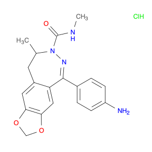 1-(4-Aminophenyl)-3-methylcarbamyl-4-methyl-3,4-dihydro-7,8-methylenedioxy-5H-2,3-benzodiazepinehy…