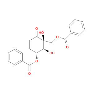 (4R,5S,6S)-4-(Benzoyloxy)-6-[(benzoyloxy)methyl]-5,6-dihydroxy-,2-cyclohexen-1-one