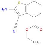 Ethyl 2-amino-3-cyano-4,5,6,7-tetrahydrobenzo[b]thiophene-4-carboxylate