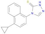 4-(4-cyclopropylnaphthalen-1-yl)-1H-1,2,4-triazole-5(4H)-thione