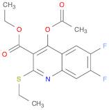 Ethyl 4-acetoxy-6,7-difluoro-2-(ethylthio)quinoline-3-carboxylate