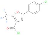 5-(4-CHLOROPHENYL)-2-(TRIFLUOROMETHYL)FURAN-3-CARBONYL CHLORIDE