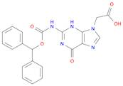 (2-BENZHYDRYLOXYCARBONYLAMINO-6-OXO-1,6-DIHYDRO-PURIN-9-YL)-ACETIC ACID