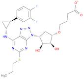 2-(((1S,2S,3S,4R)-4-(7-(((1R,2S)-2-(3,4-Difluorophenyl)cyclopropyl)amino)-5-(propylthio)-3H-[1,2...