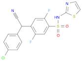 4-((4-chlorophenyl)(cyano)Methyl)-2,5-difluoro-N-(thiazol-2-yl)benzenesulfonaMide