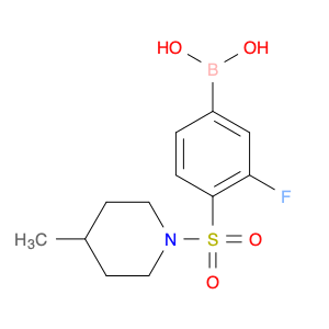 (3-fluoro-4-((4-Methylpiperidin-1-yl)sulfonyl)phenyl)boronic acid