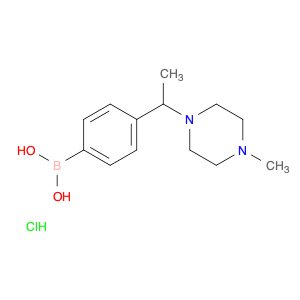 (4-(1-(4-methylpiperazin-1-yl)ethyl)phenyl)boronic acid hydrochloride