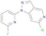 6-chloro-1-(6-fluoropyridin-2-yl)-1H-pyrazolo[4,3-c]pyridine