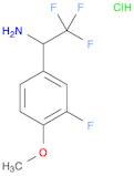 2,2,2-TRIFLUORO-1-(3-FLUORO-4-METHOXYPHENYL)ETHAN-1-AMINE HYDROCHLORIDE