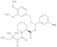 (R)-1-(3-Aminophenyl)-3-(3,4-dimethoxyphenyl)propyl (S)-1-(3,3-dimethyl-2-oxopentanoyl)piperidin...