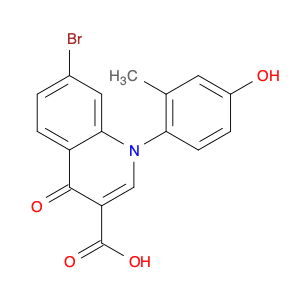 7-Bromo-1-(4-hydroxy-2-methylphenyl)-4-oxo-1,4-dihydroquinoline-3-carboxylic acid