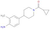 (4-(4-amino-3-methylphenyl)piperidin-1-yl)(cyclopropyl)methanone