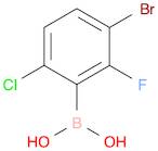 3-BroMo-6-chloro-2-fluorophenylboronicacid