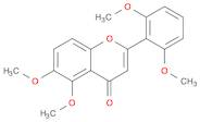 4H-1-Benzopyran-4-one, 2-(2,6-dimethoxyphenyl)-5,6-dimethoxy-