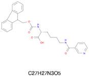 (R)-2-((((9H-Fluoren-9-yl)methoxy)carbonyl)amino)-6-(nicotinamido)hexanoic acid