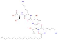 L-Serine, N2-(1-oxohexadecyl)-L-lysyl-L-threonyl-L-threonyl-L-lysyl-