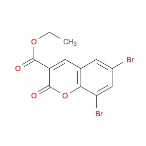 2H-1-Benzopyran-3-carboxylicacid, 6,8-dibromo-2-oxo-, ethyl ester
