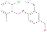 4-[(2-CHLORO-6-FLUOROBENZYL)OXY]-3-METHOXYBENZALDEHYDE