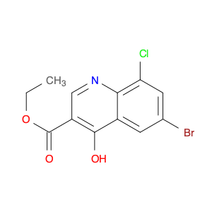 ETHYL 6-BROMO-8-CHLORO-4-HYDROXY-QUINOLINE-3-CARBOXYLATE