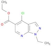 4-CHLORO-1-ETHYL-1H-PYRAZOLO[3,4-B]PYRIDINE-5-CARBOXYLIC ACID ETHYL ESTER