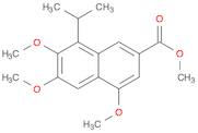 2-Naphthalenecarboxylic acid, 4,6,7-triMethoxy-8-(1-Methylethyl)-, Methyl ester