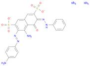 aMMoniuM (E)-5-aMino-6-((E)-(4-aMinophenyl)diazenyl)-4-oxo-3-(2-phenylhydrazono)-3,4-dihydronaphth…