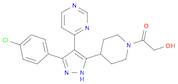 3-[N-(2-Hydroxyacetyl)-4-piperidyl]-4-(4-pyrimidinyl)-5-(4-chlorophenyl)pyrazole