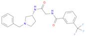 Benzamide, N-[2-oxo-2-[[(3R)-1-(phenylmethyl)-3-pyrrolidinyl]amino]ethyl]-3-(trifluoromethyl)-