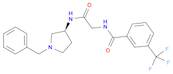 Benzamide, N-[2-oxo-2-[[(3S)-1-(phenylmethyl)-3-pyrrolidinyl]amino]ethyl]-3-(trifluoromethyl)-