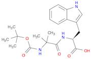 (R)-Methyl 2-(2-((tert-butoxycarbonyl)aMino)-2-MethylpropanaMido)-3-(1H-indol-3-yl)propanoate