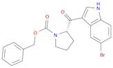 1-Pyrrolidinecarboxylic acid, 2-[(5-bromo-1H-indol-3-yl)carbonyl]-, phenylmethyl ester, (S)-