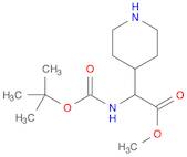 4-Piperidineacetic acid, .α.-[[(1,1-dimethylethoxy)carbonyl]amino]-, methyl ester