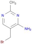 4-Pyrimidinamine, 5-(bromomethyl)-2-methyl- (9CI)