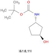 Carbamic acid, [(1R,3R)-3-hydroxycyclopentyl]-, 1,1-dimethylethyl ester, rel-