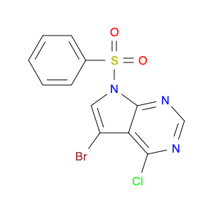 7-Benzenesulfonyl-5-bromo-4-chloro-7H-pyrrolo[2,3-d]pyrimidine